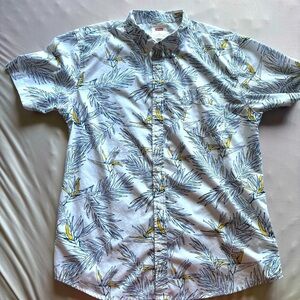 Men’s Levi floral pine collared button down shirt size XL